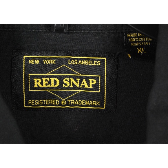 Red Snap Burnout Crew Black Pearl Snap Shirt - Picture 6 of 6